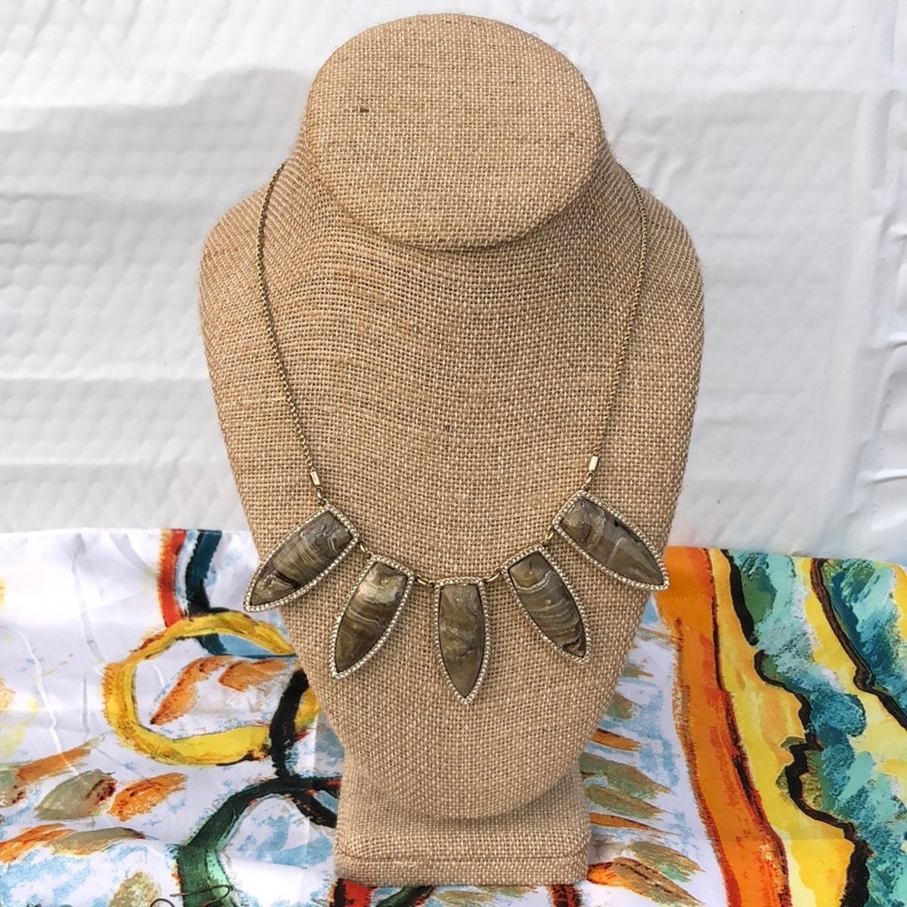 White House Black Market Pave-Arrow Short Necklace